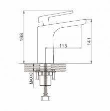 Смеситель для раковины Rose R1401F