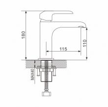 Смеситель для раковины Rose R2101F