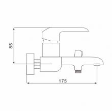 Смеситель для ванны Rose R2102F