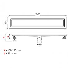 Душевой трап Gappo G88007-4