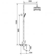 Душевая стойка Rose R1336