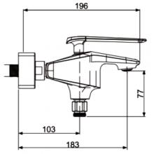 Смеситель для ванны Rose R1302H