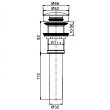 Донный клапан Rose RS11