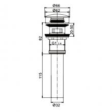 Донный клапан Rose RS12