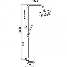 Душевая стойка Rose R3536