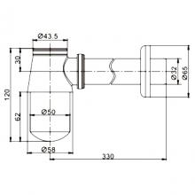 Сифон Rose RS21