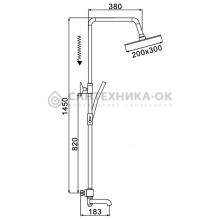 Душевая стойка Rose R3536