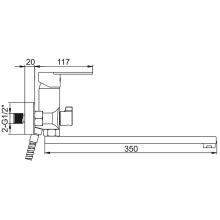 Смеситель для ванны Gerhans K13122T