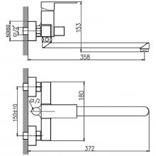 Смеситель для ванны Haiba HB22191