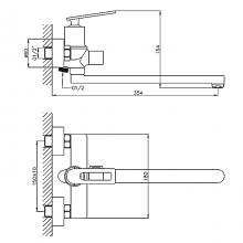 Смеситель для ванны Haiba HB22589