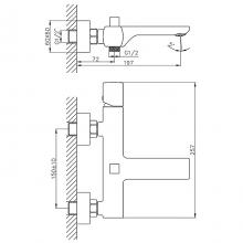 Смеситель для ванны Haiba HB60577