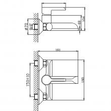 Смеситель для ванны Haiba HB60805-8