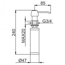 Дозатор жидкого мыла Frap F405