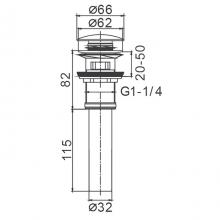 Донный клапан Frap F65-2