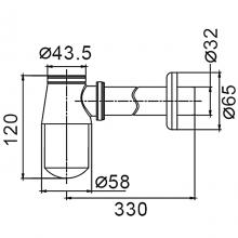 Сифон Frap F80