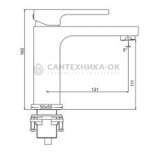 Смеситель для раковины Gappo G1018-1