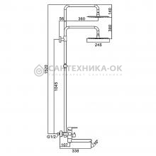 Душевая стойка Frap F24801-6
