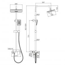 Душевая стойка Ledeme L2421W