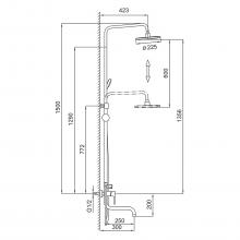 Душевая стойка Frap F24001