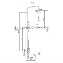 Душевая стойка Frap F24001