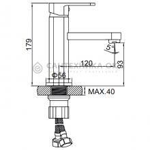 Смеситель для раковины Ledeme L1033B