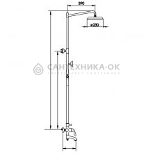 Душевая стойка Rose R0236E