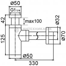 Сифон Frap F82