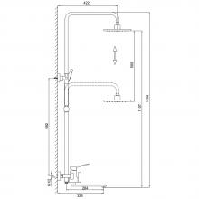 Душевая стойка Frap F2461