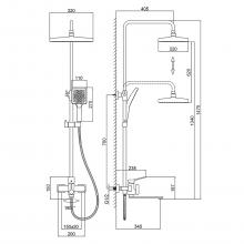 Душевая стойка Frap F2462