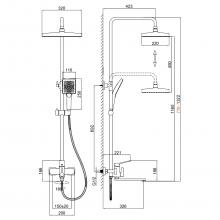 Душевая стойка Frap F2462