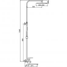 Душевая стойка Frap F24802-6