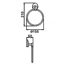 Кольцевой полотенцедержатель Haiba HB1604