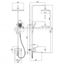 Душевая стойка Frap F2462