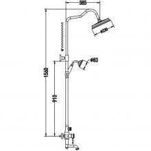 Душевая стойка Rose R0436Q