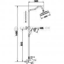 Душевая стойка Rose R0136Q
