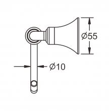 Держатель туалетной бумаги Rose RG1205