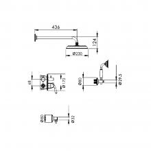 Душевой комплект Rose R0235E