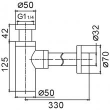 Сифон Frap F82-4