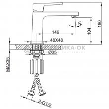 Смеситель для раковины Frap F1089-6
