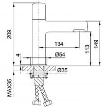 Смеситель для раковины Gappo G1052-86