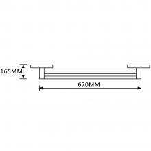 Прямой полотенцедержатель OUTE TG1413-2