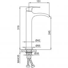 Смеситель для раковины Frap F1069-2