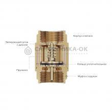 Обратный клапан Gappo G1241.07 1 1/4