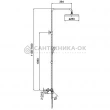 Душевая стойка Gappo G2495-76
