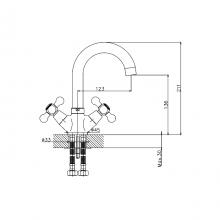 Смеситель для раковины Cron CN1319-5