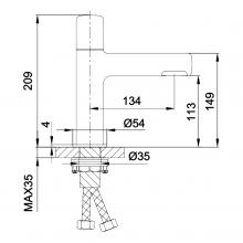 Смеситель для раковины Gappo G1052-81