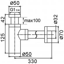 Сифон Frap F82-9
