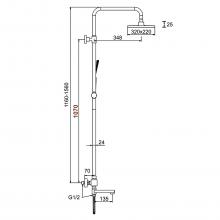 Душевая стойка Frap F24007