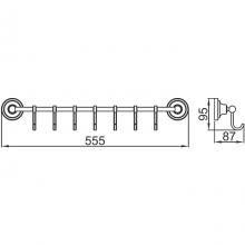 Крючок Ledeme L1405-7 Хром