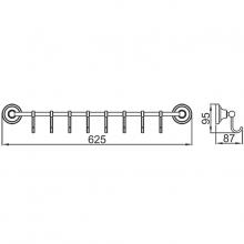 Крючок Ledeme L1405-8 Хром